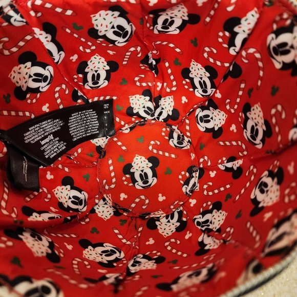 Loungefly Disney Mickey Mouse Hot Cocoa Mug Face Holiday Crossbody Bag NEW - Picture 11 of 12